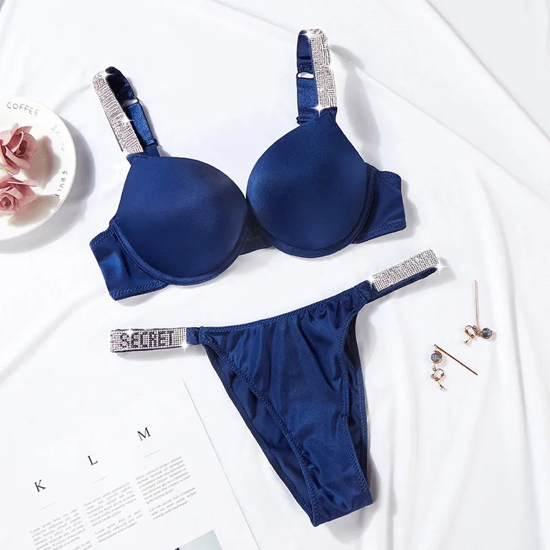 Sheluxe ✨ Silk Push-Up Bra & Panty Set
