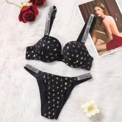 Victoria secret push up rhinestone bra with panty Underwear