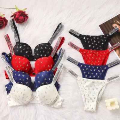 Victoria secret push up rhinestone bra with panty Underwear