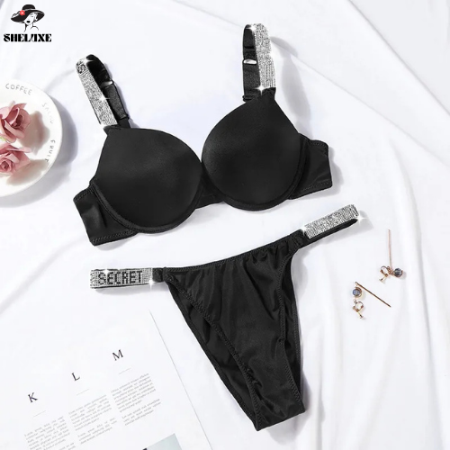 Sheluxe ✨ Silk Push-Up Bra & Panty Set